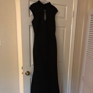 Black formal evening gown.